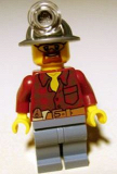 LEGO cty0309 Flannel Shirt with Pocket and Belt, Sand Blue Legs, Mining Helmet, Safety Goggles